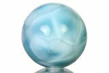 Polished Larimar Sphere - Top Quality! #315103-1